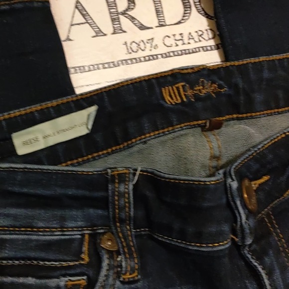 Kut From The Kloth Dark Wash Mid Rise Skinny Jeans - Picture 6 of 10